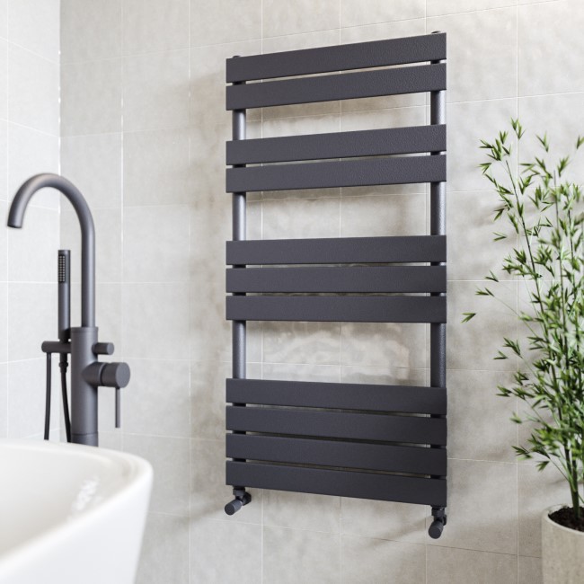 Anthracite Towel Radiator 1200 x 600mm - Tundra