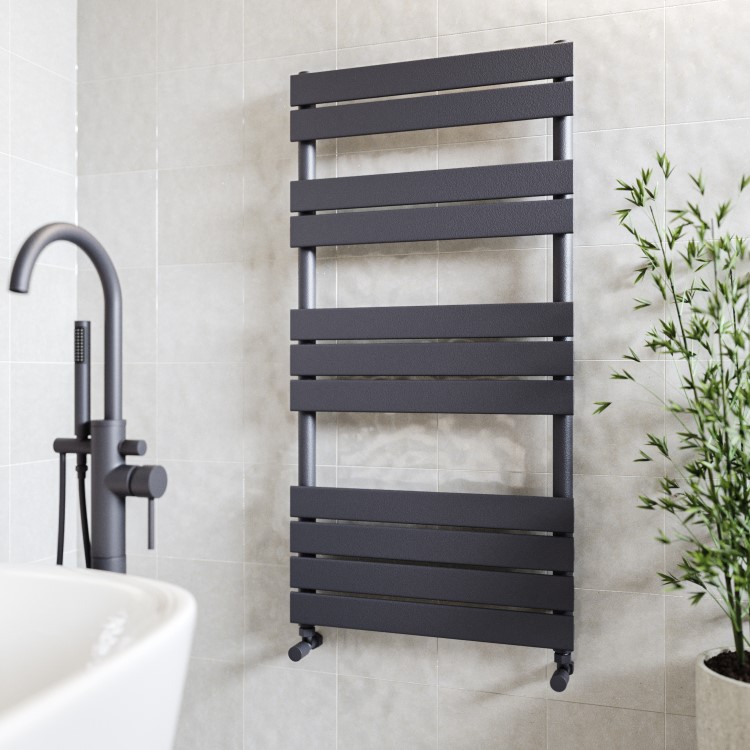 Anthracite Towel Radiator 1200 x 600mm - Tundra