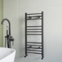 Anthracite Heated Towel Rail Radiator 1000 x 450mm - Sahara