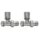 BeBa_26329 Chrome Round Straight Radiator Valves -  For Pipework Which Comes From The Floor