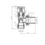 ALMOST PERFECT - Matt Black Round Angled Radiator Valves - For Pipework Which Comes From The Wall