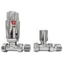 BeBa_26347 Chrome Thermostatic Straight Radiator Valves