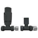 BeBa_26349 Anthracite  Thermostatic Straight Radiator Valves