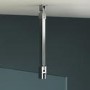 GRADE A1 - Frameless 700mm Wet Room Shower Screen with Ceiling Support Bar - Live Your Colour