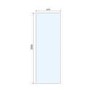 GRADE A1 - Frameless 700mm Wet Room Shower Screen with Ceiling Support Bar - Live Your Colour