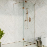 700mm Bronze Shower Screen for Wet Room & Walk In Shower with 350mm Hinged Flipper Panel – Live Your Colour 700mm Bronze Shower Screen for Wet Room & Walk In Shower with 350mm Hinged Flipper Panel – Live Your Colour