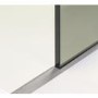 GRADE A1 - 1200mm Nickel Frameless Wet Room Shower Screen with Ceiling Support Bar - Live Your Colour