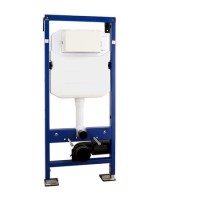 GRADE A1 - 1180mm Wall Mounted WC Frame with Dual Flush Cistern