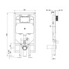 GRADE A1 - 90mm Slimline WC Frame with Dual Flush Cistern