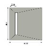 900x900mm Square Wet Room Shower Tray with 600mm Linear End Waste Position - Live Your Colour