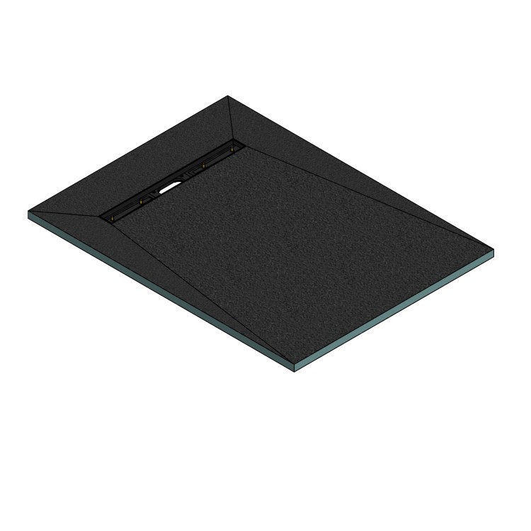 1600x900mm Rectangular Wet Room Shower Tray with 600mm Linear End Waste Position - Live Your Colour