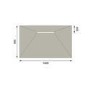 1400x900mm Wet Room Shower Tray - Live Your Colour
