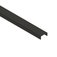 ONLY OPENED - 600mm Linear Waste Cover Matt Black - Live Your Colour 