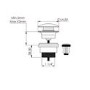 GRADE A1 - Universal Basin Waste - Brushed Bronze
