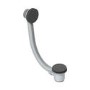 GRADE A1 - Black Overflow Bath Filler with Pop Up Sprung Bath Waste