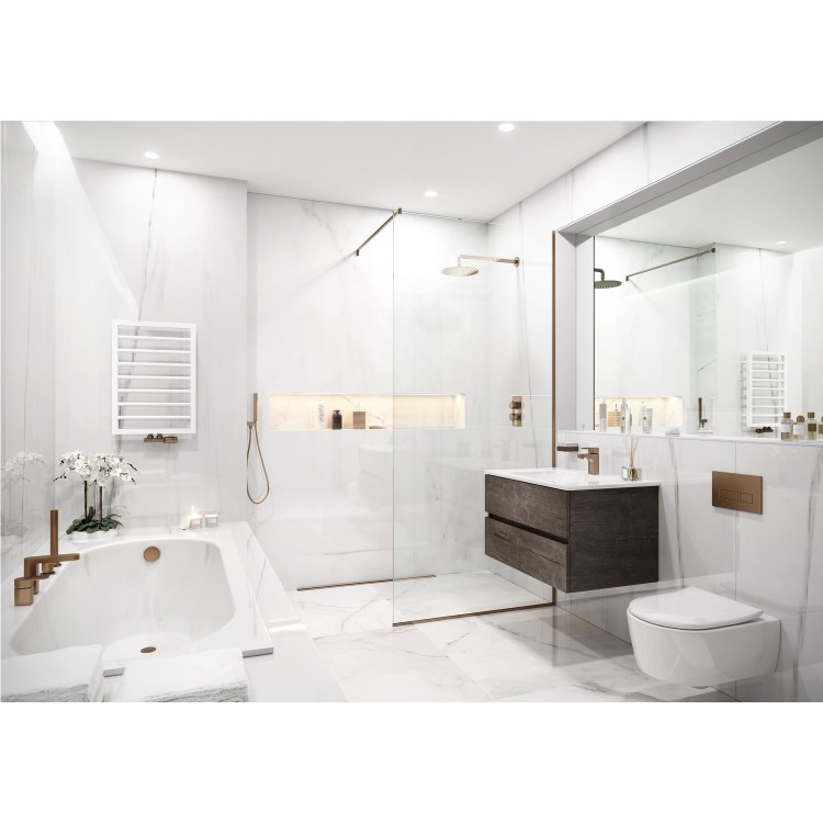 GRADE A1 - Brushed Bronze Bath Click Waste