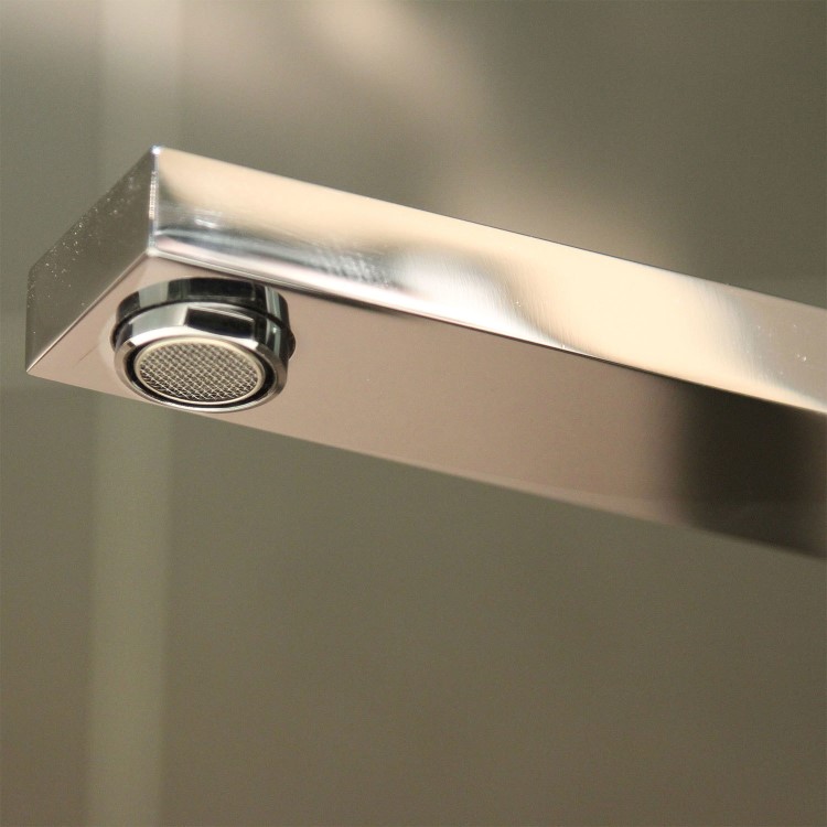 Chrome Freestanding Bath Shower Mixer Tap - Cube