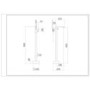 Chrome Freestanding Bath Shower Mixer Tap - Cube