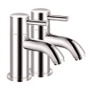 Chrome Basin Pillar Taps - S9