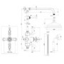 GRADE A1 - Black Traditional Thermostatic Shower with Round Overhead & Handset - Camden
