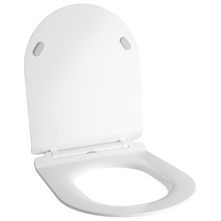 Matt White Round Soft Close Toilet Seat - Better Bathrooms