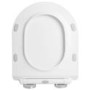 Matt White Round Soft Close Toilet Seat - Better Bathrooms