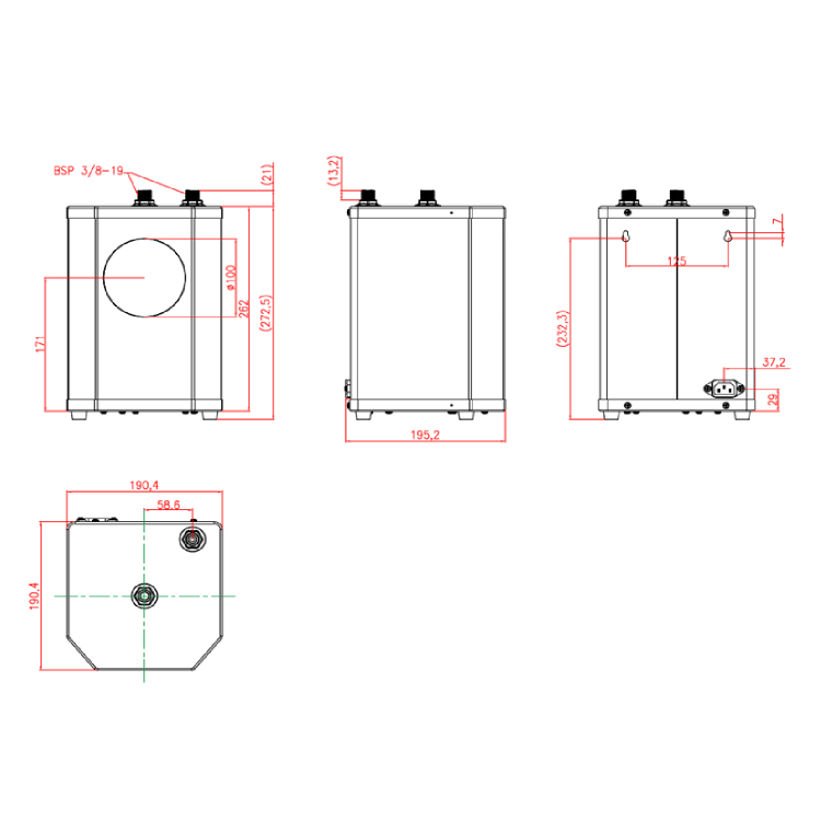 Refurbished Pronto Vesta Chrome 3 in 1 Boiling Water Tap
