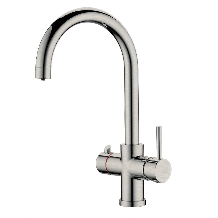 GRADE A2 - Pronto Vesta Brushed Nickel 3 in 1 Boiling water Tap