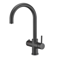 Matt Black 3 in 1 Instant Boiling Hot Kitchen Mixer Tap with 2.4L Boiler - Pronto Vesta