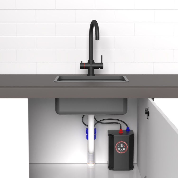 ONLY OPENED - Black 3 in 1 Boiling water Tap - Pronto Vesta