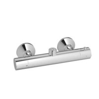 Chrome 1 Outlet Exposed Thermostatic Shower Valve - Flow Chrome 1 Outlet Exposed Thermostatic Shower Valve - Flow