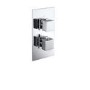 ONLY OPENED - Cube square twin shower valve - 1 outlet