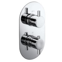 ONLY OPENED - Flow round twin shower valve - 1 outlet ONLY OPENED - Flow round twin shower valve - 1 outlet