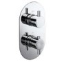 ONLY OPENED - Flow round twin shower valve - 1 outlet