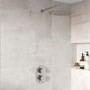 ONLY OPENED - Flow round twin shower valve - 1 outlet
