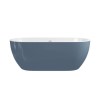 Blue Freestanding Double Ended Bath 1645 x 745mm - Lisbon