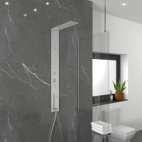 GRADE A1 - Chrome Thermostatic Concealed Shower Tower Panel - Lustro