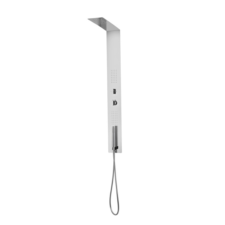 GRADE A1 - Chrome Thermostatic Concealed Shower Tower Panel - Lustro