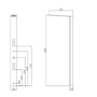 GRADE A1 - Chrome Thermostatic Concealed Shower Tower Panel - Lustro