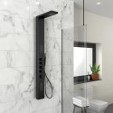BeBa_26850 Black Thermostatic Tower Shower with Pencil Hand Shower - Provo