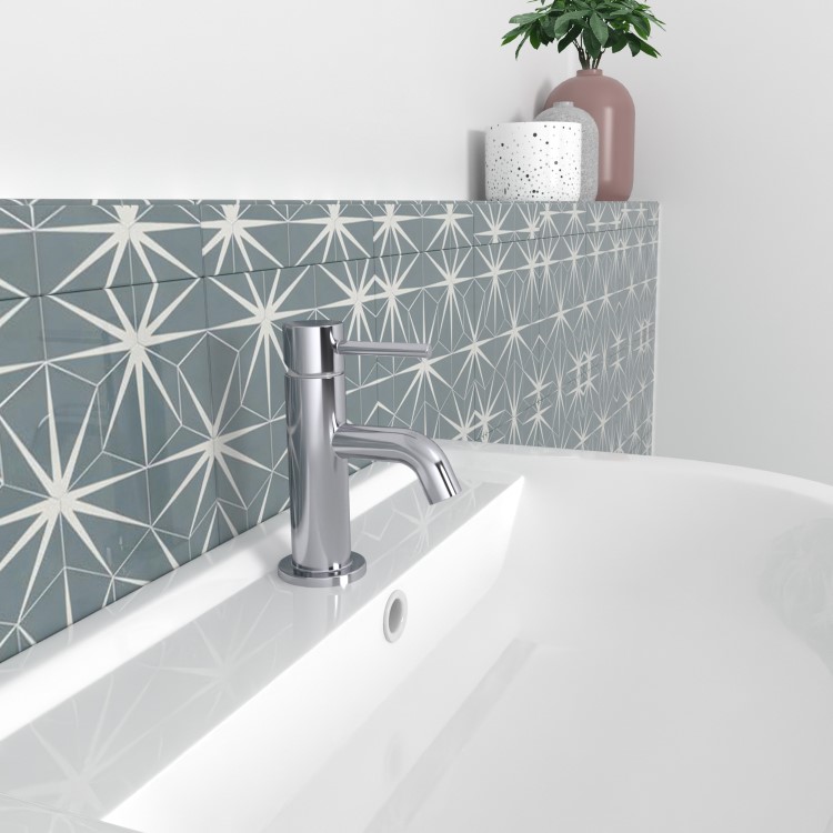 Chrome Cloakroom Mono Basin Mixer Tap - Arissa
