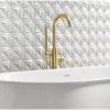 GRADE A1 - Arissa Round Brushed Brass Freestanding Bath Shower Mixer Tap