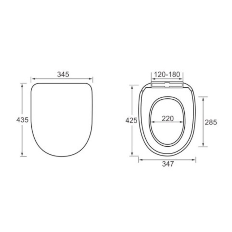 GRADE A1 - Seren Supreme Soft Close Seat & Cover