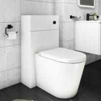 500mm White Back to Wall Toilet Unit Only - Sion