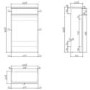 500mm White Back to Wall Toilet Unit Only - Sion