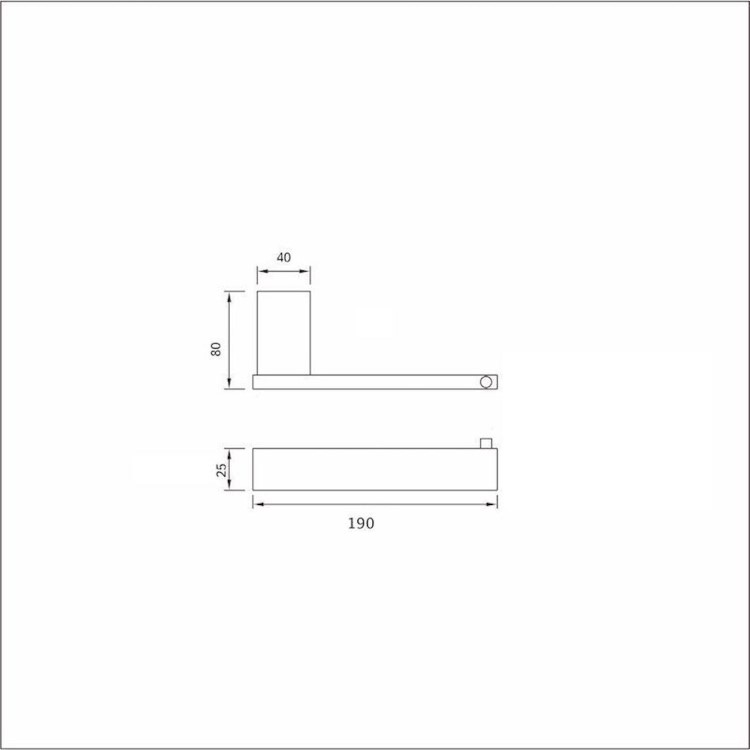 GRADE A1 - Square Toilet Roll Holder - Bexton