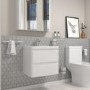 GRADE A1 - Square Toilet Roll Holder - Bexton