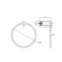 GRADE A1 - Slim Towel Ring - Warren