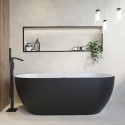 BeBa_26992 Black Freestanding Double Ended Bath 1650 x 750mm - Lisbon
