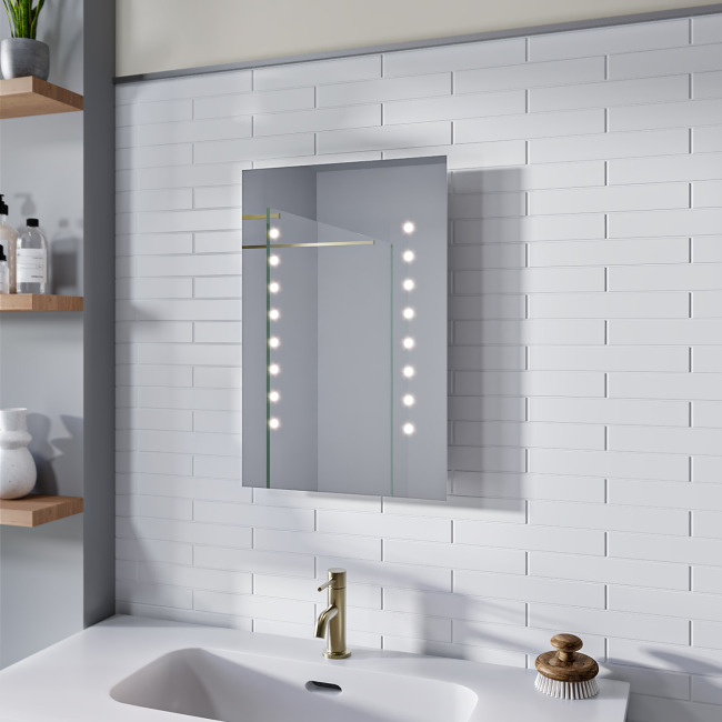 GRADE A1 - Rectangular Illuminated Bathroom Mirror - 400 x 600mm - Lynx